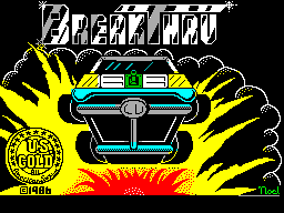 Breakthru title screen for ZX Spectrum